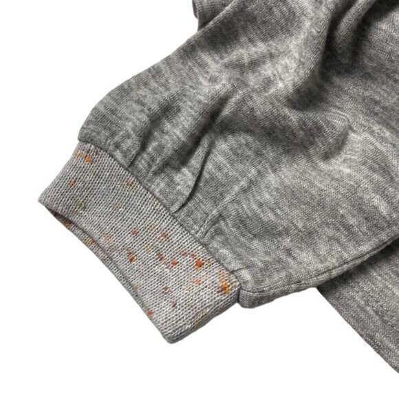 THML Anthropologie Boho V Neck Floral Embroidered Top Sz XS Gray - Picture 5 of 5